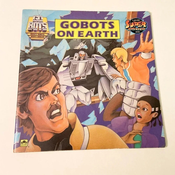 Vtg 1984 Go  Bots On Earth Golden Super Adventure Book - Picture 16 of 16